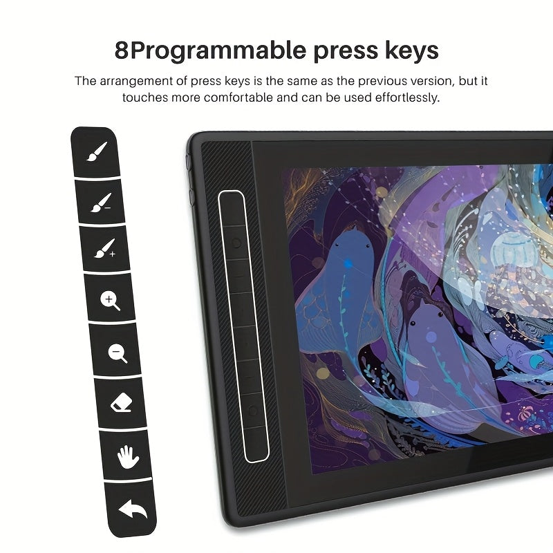 Tekentablet – Digitale Tekentablet – Grafisch Tablet – Tekenscherm – Creatieve Tablet – 15,8 Inch QHD Scherm – Full Laminated QLED Display
