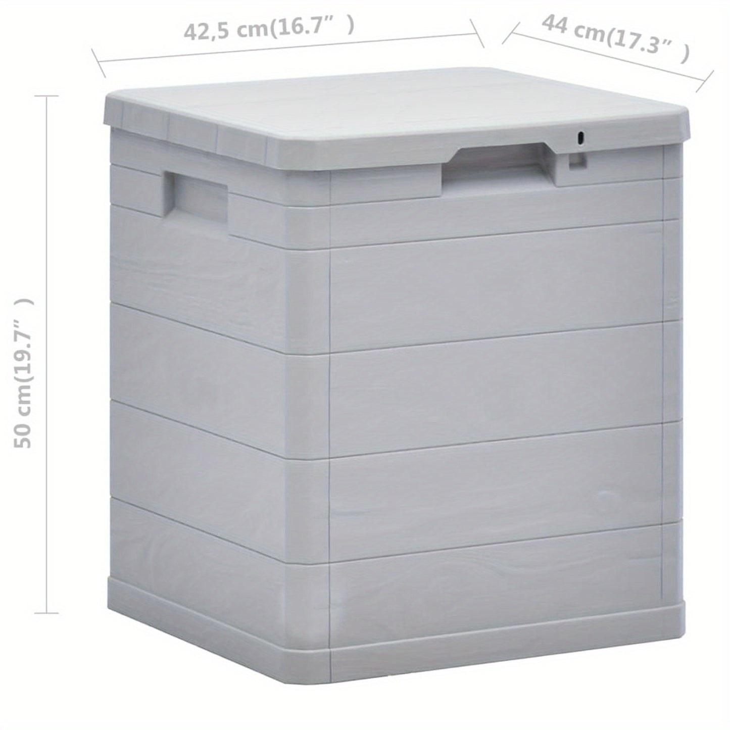 Tuinberging – Tuinbox – Buitenopslag – Opbergbox – Tuinkast – 90 Liter Inhoud – Weerbestendig Kunststof Met Houtlook