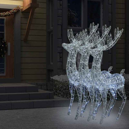 Rendierdecoratie – Kerstdecoratie – Winterornament – Tuindecoratie – Feestelijke Versiering – XXL 180 cm – Hoogwaardig Acryl – Weerbestendig Indoor Outdoor