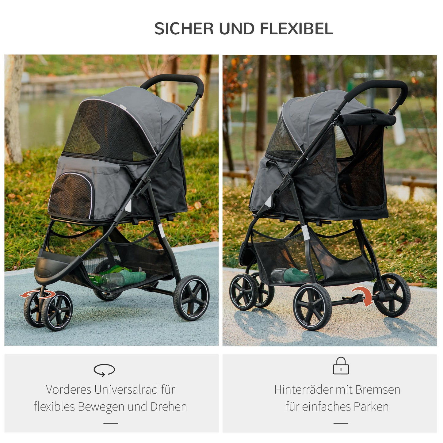 Hondenhok – Hondenhuis – Hondkennel – Hondenhuisje – Hondenschuur – Massief Hout – Weerbestendig Dak – Opklapbaar Dak – Uitneembare Vloer – 109x79x72 cm – Grijs Wit Zwart