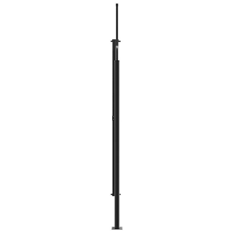 Zonnescherm Zijwand Uitrekbaar – Scherm Tuin Afsluiting – Windscherm Balkonscherm – Privacy Scherm Donkergroen – 220x500 cm – Duurzaam Waterbestendig Polyester