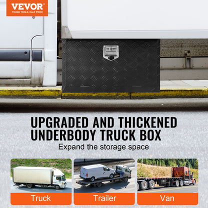 Aluminium Opbergbox – Gereedschapskist – Onderbodem Kist – Truck Toolbox – Trailer Opbergbak – Waterdicht Rubberen Afdichting – Afsluitbaar Met Sleutels 91,4x35,6x40,6 cm