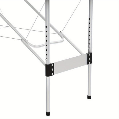 Aluminium Massagetafel – Draagbare Massagetafel – Vouwbare Massagetafel – Behandelbank – Tafel Met Opbergtas – 8 Niveau Hoogte Verstelbaar – Inclusief Afneembare Hoofdsteun – Beige Kleur