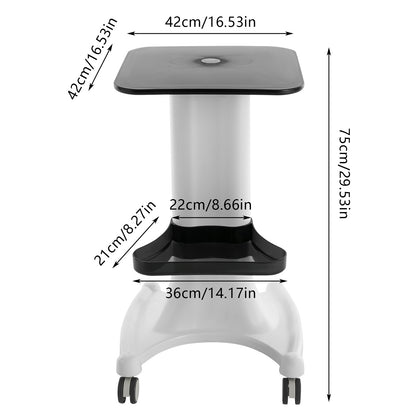 Nagelkar – Salonwagen – Manicure Trolley – Pedicure Kar – Beautykar – Draagbaar 2-laags Ontwerp – Stevig ABS Plastic 12 KG Draagvermogen