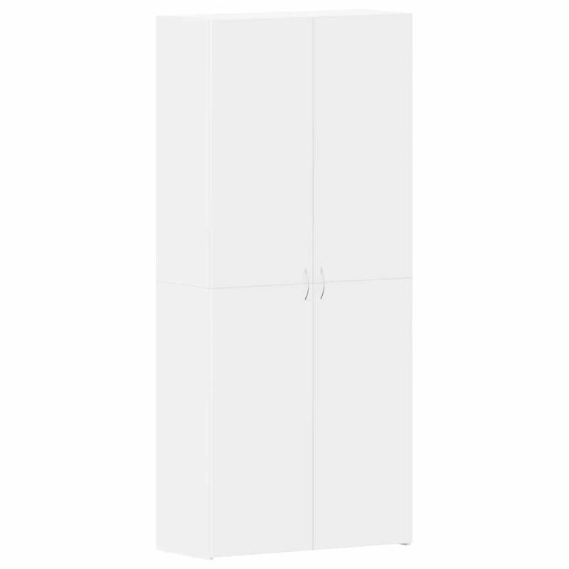 Schoenenkastje – Schoenenrek – Schoenenopberger – Schoenenmeubel – Schoenenkast Wit – Duurzaam Hardhout – Smal & Hoog Ontwerp 80x35,5x180 cm