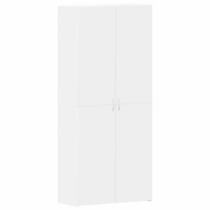 Schoenenkastje – Schoenenrek – Schoenenopberger – Schoenenmeubel – Schoenenkast Wit – Duurzaam Hardhout – Smal & Hoog Ontwerp 80x35,5x180 cm