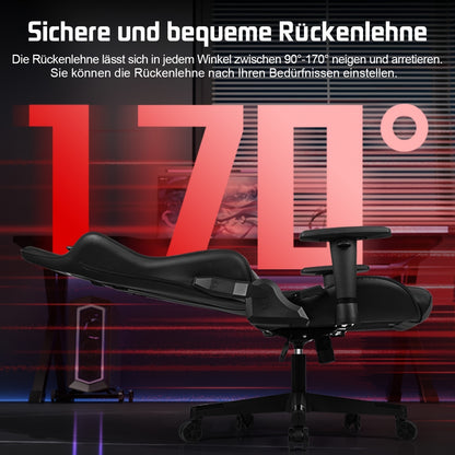 Ergonomische Gamingstoel – Bureaustoel – Game Stoel – Office Chair – Traploos Verstelbare Rugleuning – 4D Armleuningen