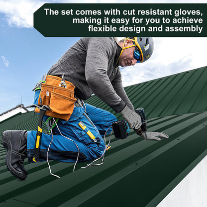 36-Piece Roof Panels, Trapezoidal Metal Sheets, 115 x 45 cm Each, 18 m² Roofing Sheets for Garden Sheds, Removable Tool Sheds, Temporary Roofing