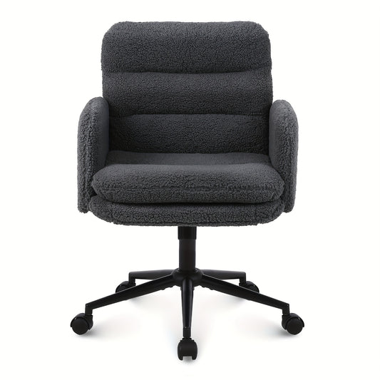 Bureaustoel – Office Chair – Bureaustoel Ergonomisch – Draaistoel – Kantoorstoel – Donkergrijs – Verstelbare Hoogte – 360° Draaibaar