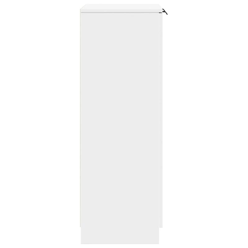 Schoenenkast – Schoenenrek – Schoenenopberger – Halmeubel – Schoenenbankje – Wit – Compact 59x35x100 cm – Duurzaam Hout