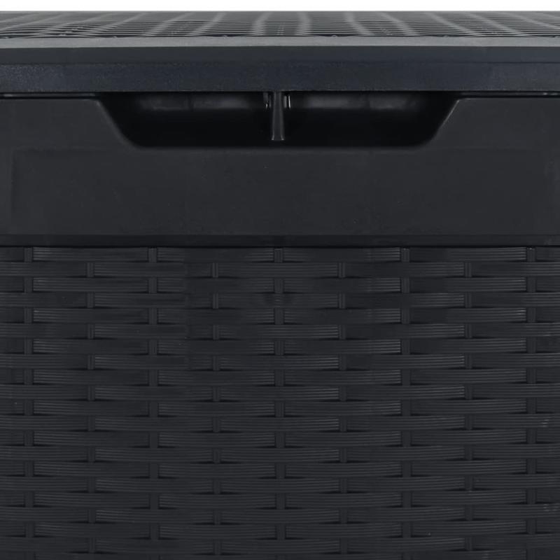 Tuinkist – Opbergbox – Kussenbox – Tuinopbergkast – Tuinbox – Ruim 310L – Duurzaam Polypropyleen – Weerbestendig Antraciet – 119x48x60 cm – Rechthoekig Design