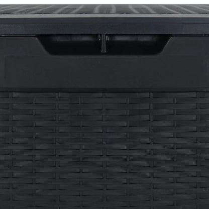 Tuinkist – Opbergbox – Kussenbox – Tuinopbergkast – Tuinbox – Ruim 310L – Duurzaam Polypropyleen – Weerbestendig Antraciet – 119x48x60 cm – Rechthoekig Design