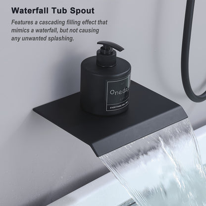 Concealed shower set with shower head for bathtub and shower system