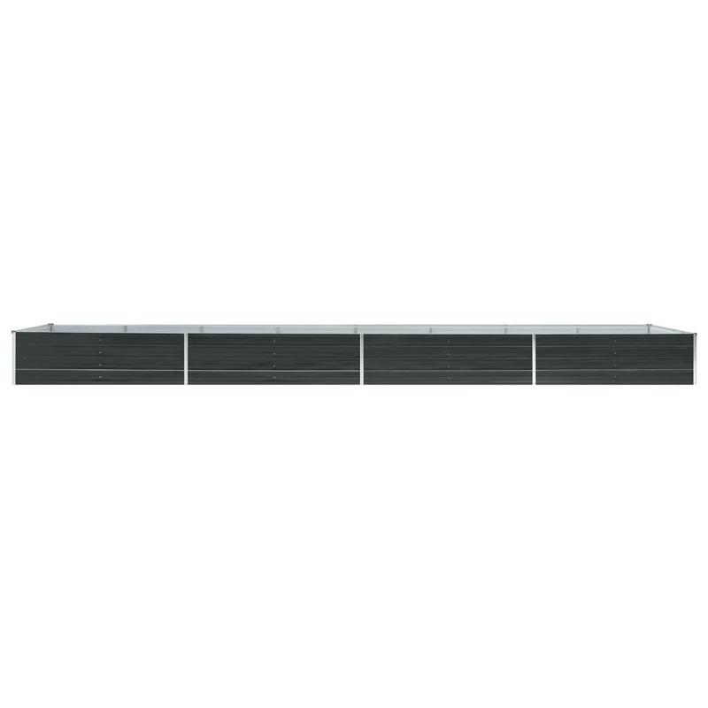 Verhoogde plantenbak – Tuinbak – Bloembak – Groentebak – Plantenbak – Gegalvaniseerd Staal – 600x80x45 cm – Weerbestendig – Klassiek Design met Bloemenpatroon
