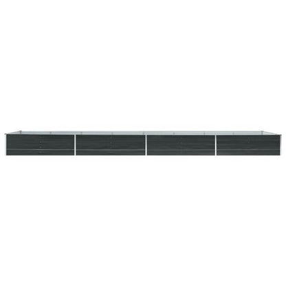 Verhoogde plantenbak – Tuinbak – Bloembak – Groentebak – Plantenbak – Gegalvaniseerd Staal – 600x80x45 cm – Weerbestendig – Klassiek Design met Bloemenpatroon