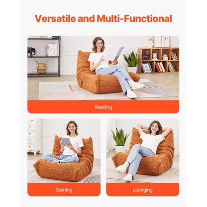 Zitzak – Zitzakstoel – Bean Bag – Loungestoel – Fauteuil – Teddy Fleece – Ergonomisch Design – Bruin
