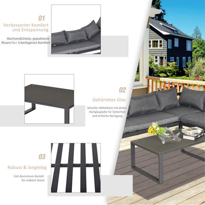 Tuin Bistro Set – Tuinmeubelset – Buitenmeubelen – Bistro Tafel Met Stoelen – Balkonset – Weerbestendig – Duurzaam Kunststof Tafelblad