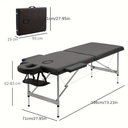 Massagetafel – Massagebed – Behandeltafel – Behandelbank – Massagebank – Extra Breed – 7-zone Verstelbaar – In Hoogte Verstelbaar – Draagvermogen 130 kg – Opvouwbaar Met Stevig Metalen Frame