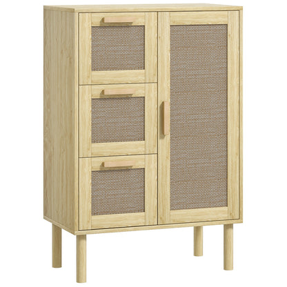 Mobiele Ladekast – Opbergkast – Kantoorwagen – Ladenkast – Archiefkast – Met Slot – Compact Formaat 40x40x61,5 cm – Witte Spaanplaat