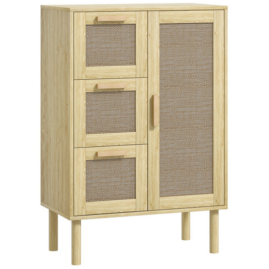 Mobiele Ladekast – Opbergkast – Kantoorwagen – Ladenkast – Archiefkast – Met Slot – Compact Formaat 40x40x61,5 cm – Witte Spaanplaat