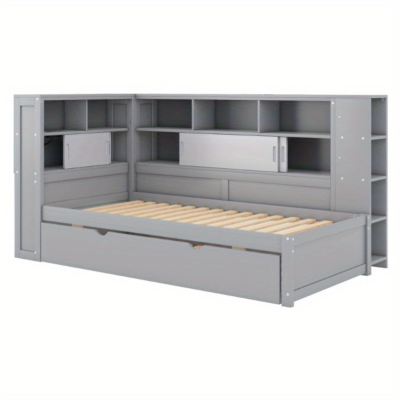 Omvormbare Slaapbank – Uittrekbaar Bed – Logeerbed – Zitbank Met Opbergruimte – Studentensofa – Ruimtebesparend Meubel – Modern Minimalistisch – Zonder Matras Nodig