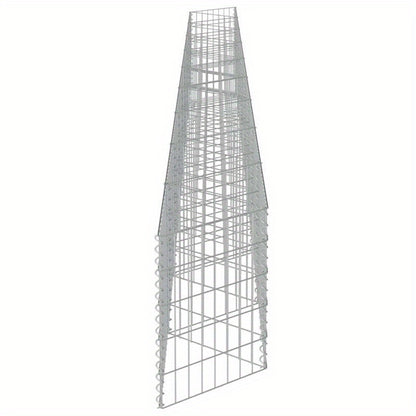 Gabion muur – Steenkorf – Tuinwand – Metaalwand – Stalen Omheining – Gegalvaniseerd Staal – Afmeting 630x30x50 cm – Duurzaam en Weerbestendig