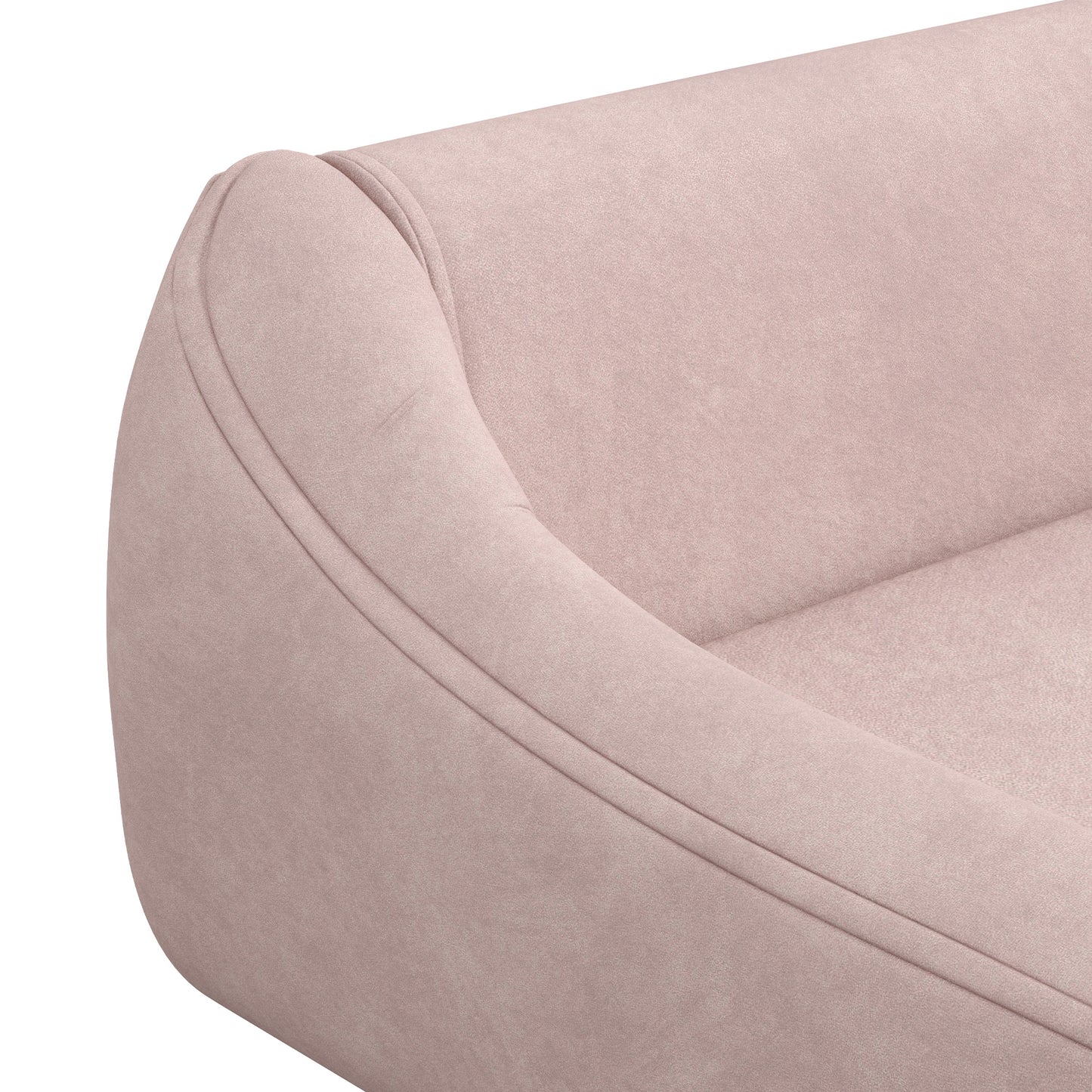 Hondenmand – Hondenbank – Hondenbed – Dierenmand – Huisdierbed – Scandinavisch Design – Afneembaar Kussen – Fluwelen Materiaal – 102x58,5x42,5 cm – Roze