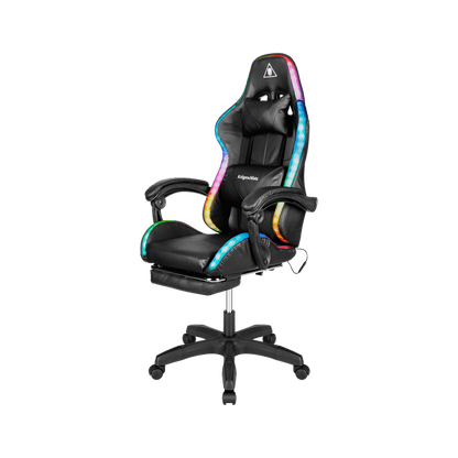 Gamingstoel – Game Chair – Gamerstoel – Bureaustoel – Zitzak – LED RGB Achtergrondverlichting – Verstelbare Voetensteun
