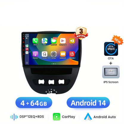 2DIN Android Autoradio – Multimedia Speler – Car Stereo – GPS Navigatie – Touchscreen Radio – 10 Inch IPS Scherm – 4GB RAM 64GB Opslag