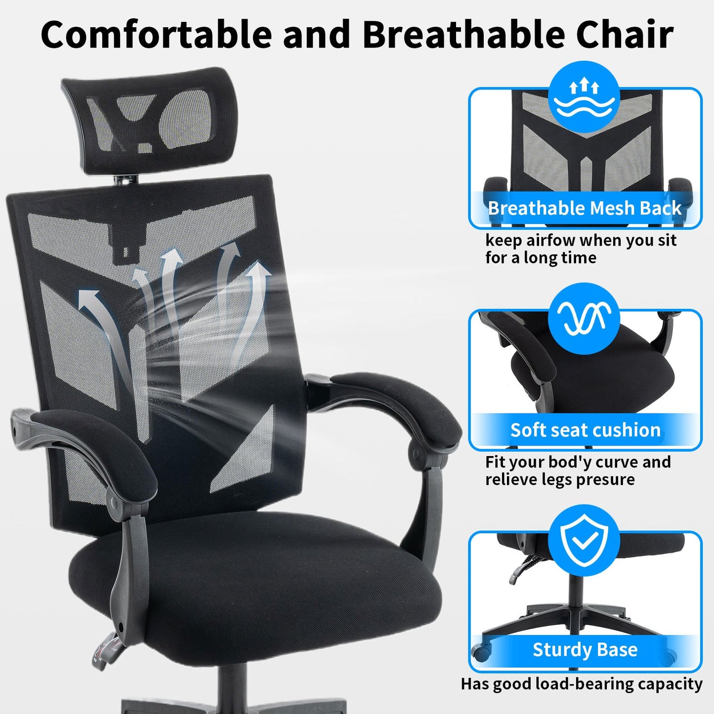 Gamingstoel – Gamestoel – Gaming Chair – Game Stoel – Bureaustoel – Ergonomisch Design – Uittrekbare Voetensteun – Zwart-Rood