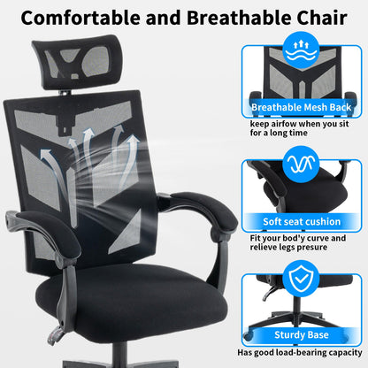 Gamingstoel – Gamestoel – Gaming Chair – Game Stoel – Bureaustoel – Ergonomisch Design – Uittrekbare Voetensteun – Zwart-Rood