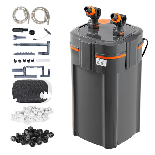 Aquariumfilter – Buitenfilter – Canisterfilter – Vissenfilter – UV-filter – Zwart – 5-traps filtratie – 2500 L/u ultrastil
