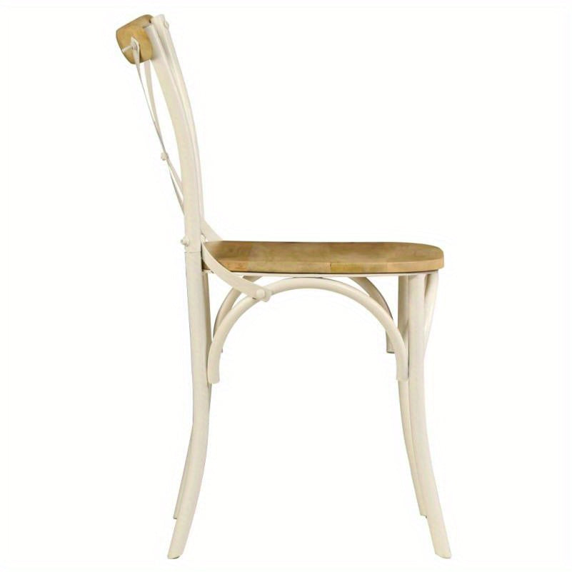 Eetkamerstoel – Stoel – Houten Stoel – Designstoel – Eettafelstoel – Set Van 4 – Ergonomisch Comfort – Witte Massief Houten Afwerking