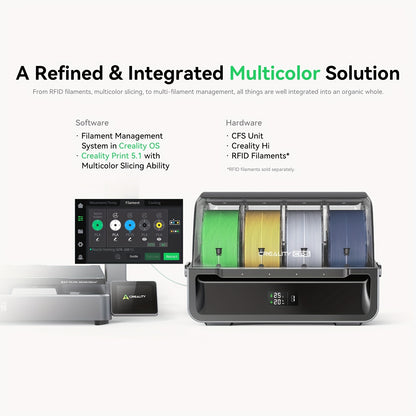 3D-printer – 3D Printer – 3D Printmachine – 3D Afdrukapparaat – Multi-Kleur 3D Printer – 16-Kleuren CFS-systeem – Supersnel 500mm/s Printen – Automatisch Nivelleren & Camera