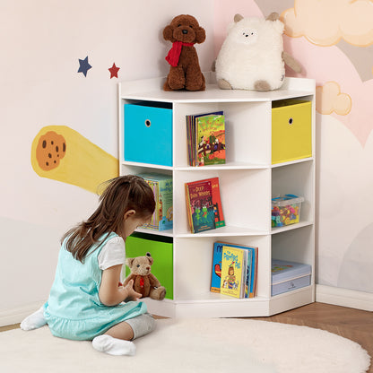 Praktische Opbergkast voor Kinderen – Kinderkasten – Speelgoedkast – Opbergmeubel – Organisatiekast – Wit – 3 Vilten Lades – Kantelbestendig MDF