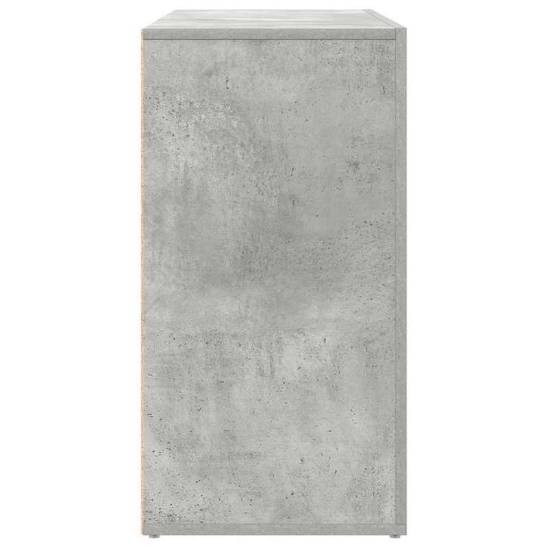 Sidetable – Dressoir – Opbergkast – Wandmeubel – Kastje – Betonlook Grijs – Hardhout – Ruime Lades – Eenvoudige Montage