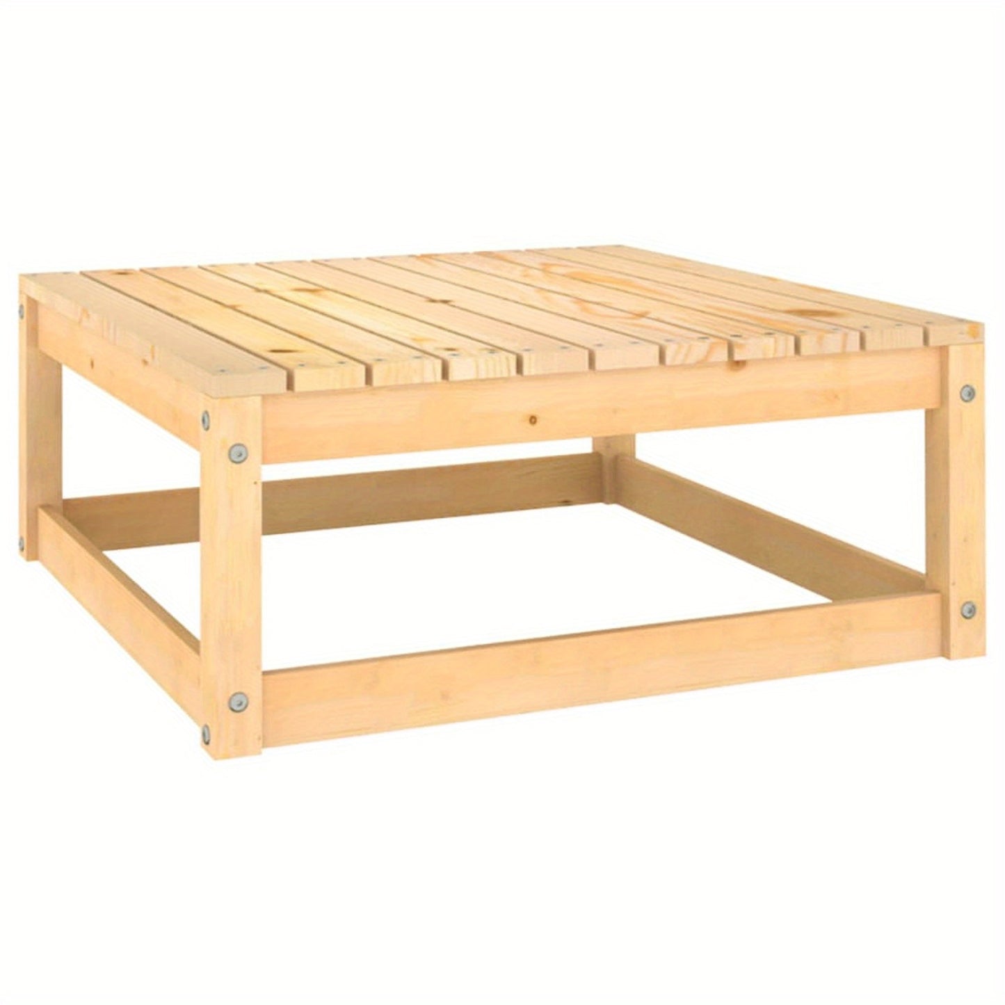 Loungeset – Tuinset – Loungesofa – Buitenmeubel – Balkonset – Houten Frame – Zwarte Comfortabele Kussens