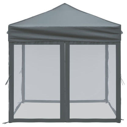 Vouwtent – Partytent – Evenemententent – Markt tent – Tuinkamer – Met Zijwanden – Compact 2x2 Meter – Waterafstotend En Stevig Metalen Frame