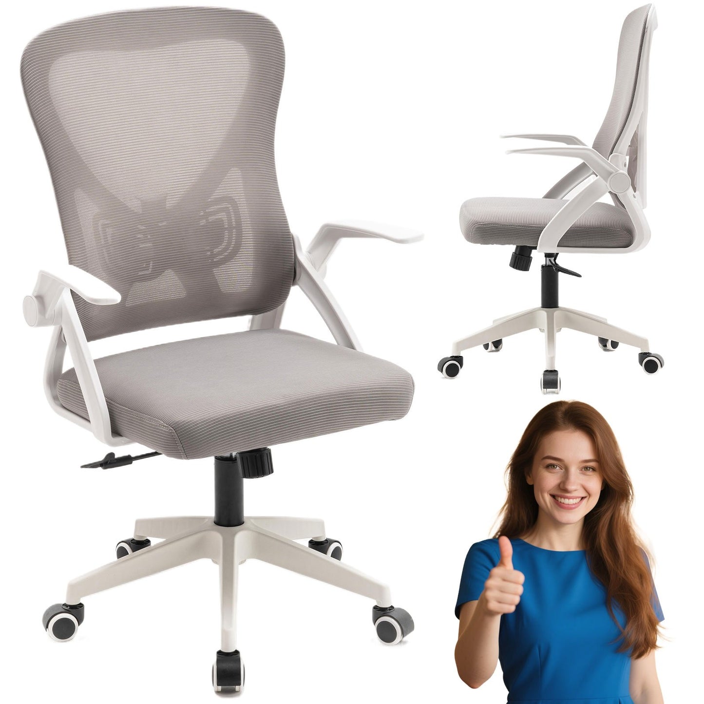 Bureaustoel – Bureaustoel Met Draaifunctie – Computerstoel – Bureaustoel Voor Thuis – Gaming Stoel – Ergonomisch Design – Hoogwaardig Ademend Materiaal