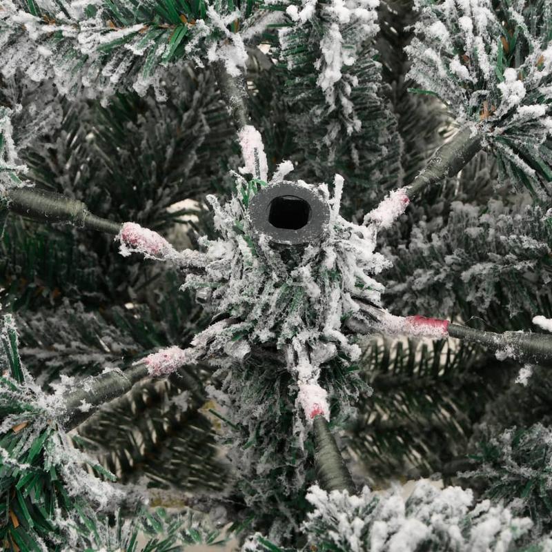 Kunstkerstboom – Nepboom – Kerstboom – Kunsttakken – Flockboom – 180 cm – Inclusief Standaard – Onderhoudsvrij