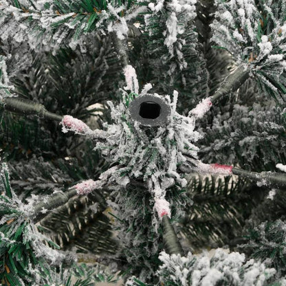 Kunstkerstboom – Nepboom – Kerstboom – Kunsttakken – Flockboom – 180 cm – Inclusief Standaard – Onderhoudsvrij