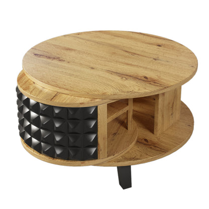 Coffee Table, Swivel Table, Side Table with Concealed Built-in Storage