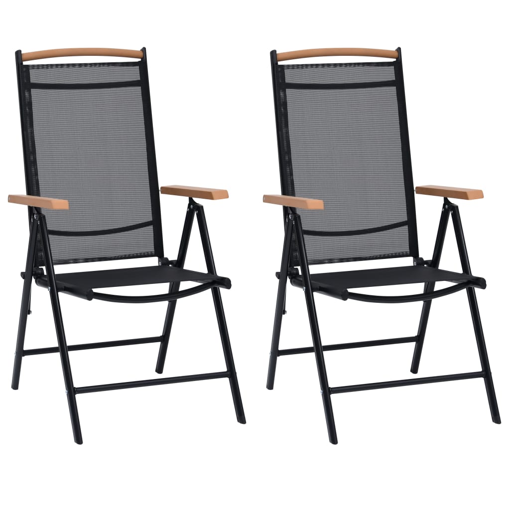 Tuinstoelen – Inklapbare Stoelen – Balkonstoelen – Aluminium Frame – Verstelbare Rugleuning – Weerbestendige Bekleding