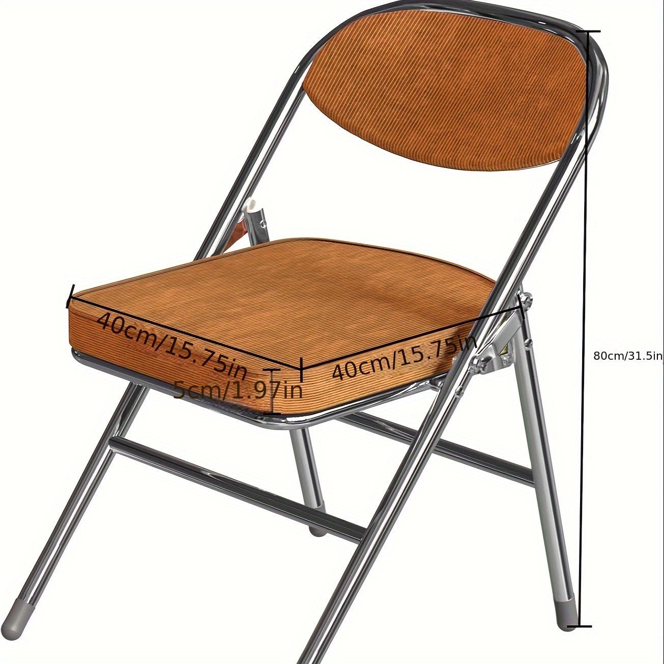 1pc Corduroy Dining Chair, Brown Comfortable Conference Chair, Modern Living Room Chair, Split Back, Metal Frame, Office Computer Chair, Load-bearing 150kg, Conference Seating, Home Dining Chair, Split Back Design, Corduroy U