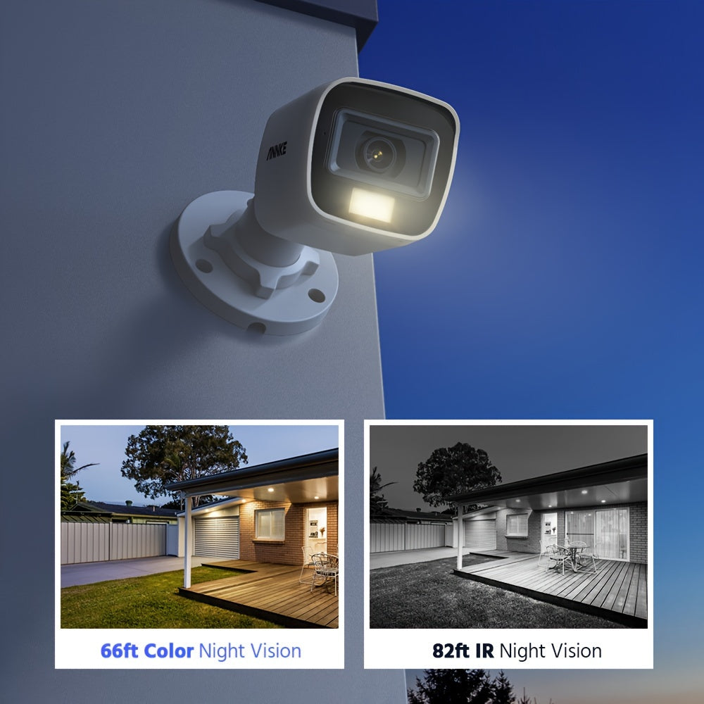 Bewakingscamera set – Camerabewaking – Beveiligingscamera set – CCTV systeem – Surveillance camera – 8x 3K camera’s – Kleurennachtzicht – Personen- en voertuigdetectie – 2TB HDD – Met audio