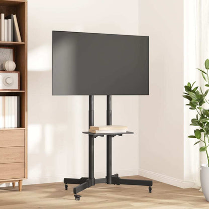 Mobiele Tv-Standaard – Tv-Console – Tv-Meubel – Tv-Beugel – Mediasetwagen – Voor 32-70 Inch – Max 50 kg Draagvermogen – Met Extra Opbergruimte