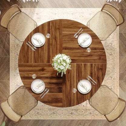 Ronde Eettafel – Ronde Tafel – Keukentafel – Eetkamertafel – Houten Tafel – 120 cm Diameter – Met Metalen Onderstel