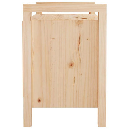 This Bench, Measuring 80X40X60 Cm And Made of Solid Pine Wood, Is Ideal As a Shoe Stool in Your Hallway Or As a Storage Stool in Your Living Room.