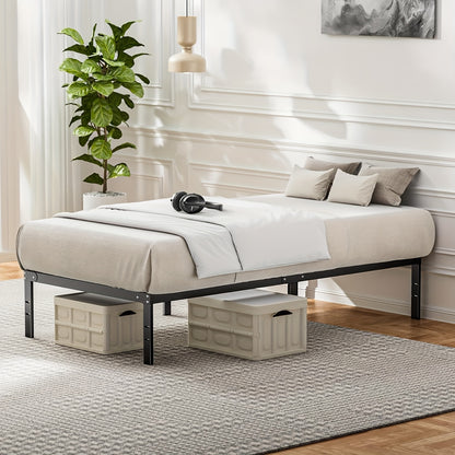 Stalen Bedframe – Metaal Bed – Bedbodem – Lattenbodem – Frame Bed – 150 x 200 cm – Stevig Stalen Frame – Anti-slip Matrashouder
