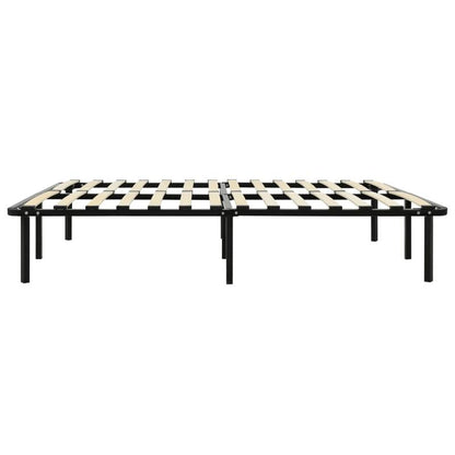 Bedframe Metaal Zwart – Bedframe Metalen – Opklapbed – Logeerbed – Slaapbank – Ruimtebesparend Ontwerp – 140x200 cm – Stevig en Modern